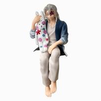Hot  Demon Slayer Anime Figure Kamado Nezuko Uzui Tengen Kamado Tanjirou Kanroji Mitsuri Sitting Posture PVC Toy Gift In Stock
