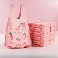 Sutirštinti kietmedžio kvapo maišai nuo uodų ir kvapų, kvapnūs plastikiniai maišeliai, maisto rankiniai maišeliai Honey peach(50) pink