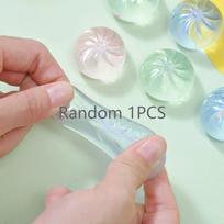 Mini Crystal Dumpling Squishes TPR Steamed Buns Squeeze Ball Sensory Toys Fun Pinching Slow Rebound Stress Relief Gifts