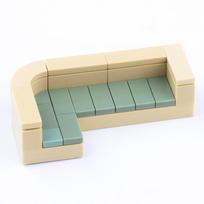 MOC Miesto Namo Baldų Konstruktorių Rinkinys Tualetas Akvariumas Lova Pianinas TV Sofa Švytuoklinis Laikrodis Virimo Stalas Kaladėlės Žaislai