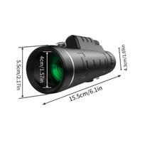 1PC 40X60 Professional Telescope Monocular Night Powerful Mini Pocket Zoom With Smartphone Hunting Camping