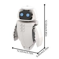 MOC Movie Robot Eve Building Blocks Model White intelligent Robot Eve Brickheadz Assembly Toys Kids Birthday Gifts