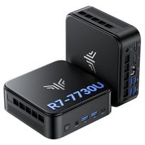 NiPoGi Mini PC Gamer 16 Go DDR4 / 1 To SSD-AMD Ryzen 7 7730U (8C/16T,jusqu'à 4,5GHz)Graphique Radeon RX Vega 8,WiFi 6- Windows 11