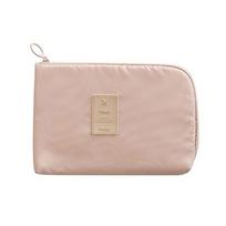 Travel Cable Organizer Bag Waterproof Makeup Kit Mobile Bag Cases Digital Devices USB Gadget Line Data Cable Organizer beige