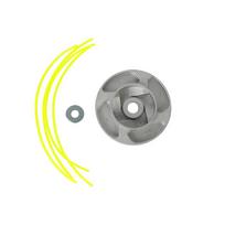 1Pcs Aluminum Grass Trimmer Head Replacement Parts With 4 Lines Brush Cutting Head Mower Accessories For Lawn