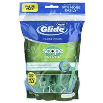 Oral-B, Glide, vienkartis dantų siūlas, Scope Outlast, 150 dantų siūlų