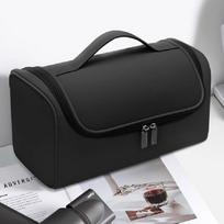 Elegant Travel Hair Dryer And Curling Iron Organizer Pu Bag For Storage And Travel juoda
