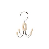 Metal 360° Rotating Hook Hanging Underwear Storage Hook Practical Multi-Claw Storage Hook  Bedroom White 4 Hooks