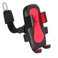 Sturdy Versatile Bicycle Electric Scooter Motorcycle Phone Holder With Strap raudona