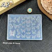 3D Silikoniniai Reljefiniai Nagų Šablonai Gėlės Drugelis Mazgas Nagų Forma Pasidaryk pats Nagų Dailės Dekoras Manikiūro Dizaino Įrankiai A2