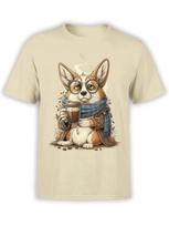 Latte Philosopher Corgi Tshirt Unisex S