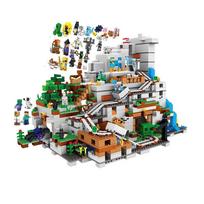 Minecraft statybinės kaladėlės Rinkinys „Kalno urvas“ su mini figūrėlėmis Mano pasaulio serija