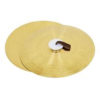 1 pora 14/16/20 colių Crash cimbalų Rankiniai praktikos cimbalai Rankinis perkusinis instrumentas su pirštų virve Patvarus 14 inches beige