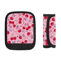 Soft Luggage Handle Cover Anti-slip Bowknot Cherry Luggage Handle Wrap Grip Replacement Waterproof Suitcase Bag Handle Sleeve