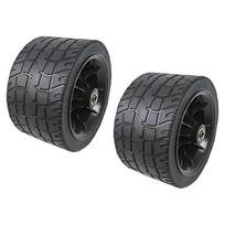Pack Of 2 Universal Double Bearing Replacement Wheels For ATV Utility Cart With PVC PP Construction Easy Install 1