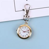 Keychain Pocket Watch Mini Lightweight Quartz Analog Clip On Nurse Fob Watch for Outdoor Hiking Travel Timekeeping auksas