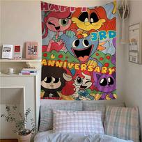 Video Game Poppy-P-Playtimes Hanging Bohemian Tapestry Hanging Tarot Hippie Wall Rugs Dorm Japanese Tapestry 50x70cm