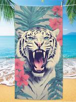 Hot Selling Tiger Beach Towel Microfiber Digital Print Bath Towel Bold Tiger Design Sun Protection Shawl Extra Large Towel 50x100cm(20x40in)