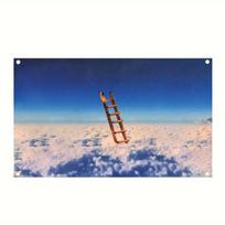 A Celestial Ladder Wall Tapestry: Transform Your Space With This Stunning Design Featuring A Mystical Wooden Ladder Reaching 100x150cm