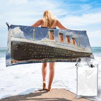 The Most Popular Ship Of All Times, Titanic. Beach Towel Soft Microfiber Quick Dry Absorbent Quick Towels For Pool 70x140 cm