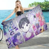 Hot Game O-Omori Bath Towel Microfiber Soft Water Absorbing Breathable For Girl Kids Decorative Cartoon Beach Towel Cotton 30x30cm