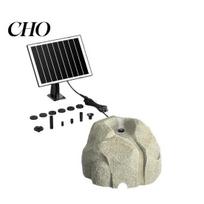 Waterproof Solar Pump Fountain for Bird Bath Faux Granite Rock Powered IPX8 with 8 Nozzles Outdoor Pond Patio Garden Fish Tank Water balta