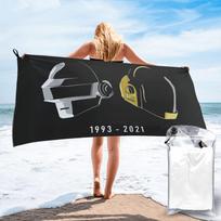Daft Punk Electronic Music Band Tribute Helmet Art   Beach Towel Soft Microfiber Quick Dry Absorbent Quick Towels For Yoga 70x140 cm