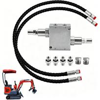 Mini ekskavatoriaus hidraulinis amortizacinis vožtuvas Alloy Steel hidraulinis buferinis vožtuvas mašinai su 1/4 colio žarna ir M14x1.5