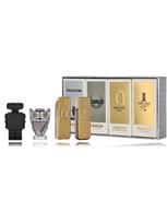 PACO RABANNE 1 MILLION EDT, 1 MILLION GOLD INTENSE EDP, INVICTUS EDT, PHANTOM PARFUM PP kvepalai vyrams, 4x5 ml