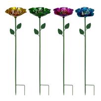 4pcs Bee Watering Station With Stake Metal Feeding Yard Decor Bee Water Feeder For Outdoor For Pathway Backyard Farm Patio
