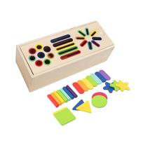 Medinė nagų lenta Dvikovės žaidimas Geometrinis dėlionė Vaikų grafika Geometrinis žaislas Vaikams Montessori Ankstyvasis ugdymas