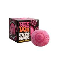 NeeDoh Fuzz Ball Blind Box Series - Soft Stress Relief Toy Fun Desktop Ornament for Pressure Relief rožinė