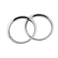 Car Air Outlet Cover Trim For Nissan Versa 2012-2013 2Pcs ABS Chrome Air Vent Ring Cover Styling Sticker Interior Accessories sidabras