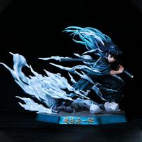 Demon Slayer Kimetsu No Yaiba Mist Pillar Tokito Muichiro Battle Pose Anime Merchandise Action Figure Desktop Decoration Model
