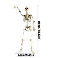 Halloween Realistic Body Bones  with Posable Joints Simulation Skull Ornament Haunted House Horror Props Garden Decor Decorative