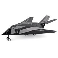Amerikietiško F117 Stealth naikintuvo modelio rinkinys Lydinio lėktuvo modelis Metalinis lieto žaislo kolekcija Simuliaciniai lengvieji aviacijos žaislai berniukui gray