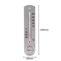 Indoor Outdoor Thermometer&Hygrometer Measuring Temperature And Humidity  Meter Wall Hang Glass Thermometer Home Garden Tool pilka