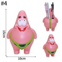 Žavinga SpongeBob laikymo pieštukinė Dėžutė studentų raštinės reikmenims tvarkyti Patrick Star Stalo pieštukų laikiklis Makiažo šepetėlių laikymo Dėžutė As show