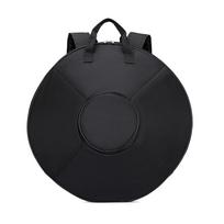Handpan būgno krepšys Vandeniui atsparus Smūgius sugeriantis Nešiojamas Patvarumas Apsauga Lygus užtrauktukas Oksfordo audinio Kuprinė Rankinė 1 juoda