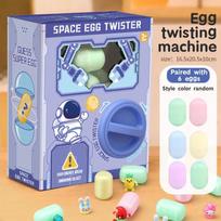 Christmas Twist Egg Maker Maker with Santa Elk Snowman Doll Fun Twist Egg Maker with Randomly Matches 6 Eggs Christmas Gift