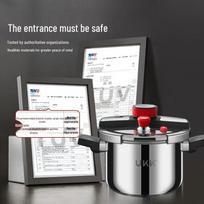 UKK 304 Stainless Steel One-Hand Opening Pressure Cooker