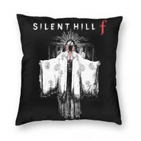 Silent Hill Pyramid Head Vintage Pillowcase Soft Polyester Cushion Cover Gift Throw Pillow Case Cover Home Zippered 40*40Cm Peach skin 18*18(CM)-1Pcs
