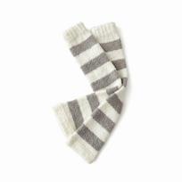 Stripe Coral Fleece Stockings Thicken Warm Foot Warmer Creative Floor Plush Stockings  Autumn pilkai balta spalva