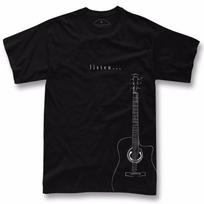 Acoustic Guitar T-Shirt Classic Rock Guitar Player Gift Mens Graphic Tee XL