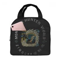 Monster Hunter Vintage Zinogre Insulated Lunch Bag for Women Office Cooler Thermal Food Box Tote Portable Lunch Boxes Container One Size
