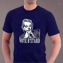 VOTE Alan B'stard T-shirt New Statesman Rik Mayall Politics Tories Comedy Tee XL