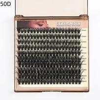 50D 100D Individual Eyelash Extensions Lash Clusters Kit DIY Thick Volume Soft Wispy 8mm 25mm For Home Salon Application 50D