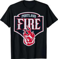 Wnba Portland Fire Logo Shield Crest Emblem TShirt S