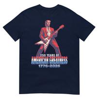 250 Years American Greatness President Trump Plays Guitar TShirt S
