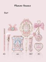 Flower Knows Bunny Garden Combination Set Includes Eyeshadow, Blush, Lipstick, Mirror, etc. (8-Piece Set) 8pcs-pink